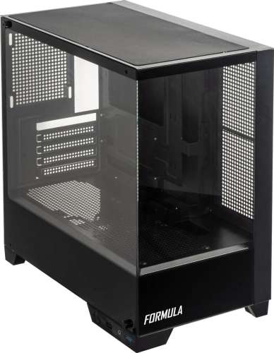 Корпус mATX Formula Crystal Z1M, Mini-Tower, без БП,  черный [cristal z1m]